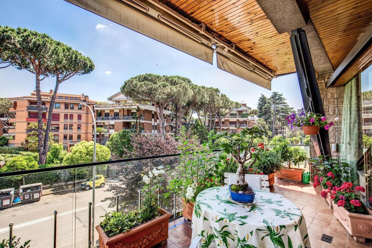 Terrazza Piccolomini: Elegant Apartment Stunning View Over Rome/St Peter'S Dome Kültér fotó